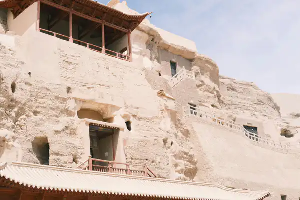 Photograph of Mogao Caves (Dunhuang Grottoes)